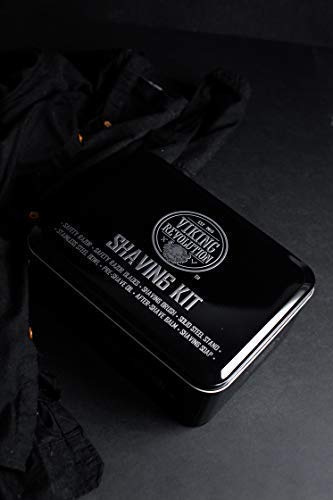 Viking Revolution Luxus-Rasierset für Männer – mit Sicherheitsrasierer, Dachs-Bürste, Ständer, Schale, Pre-Shave-Öl und After-Shave-Balsam. Klassisches Set für die stilvolle Nassrasur.