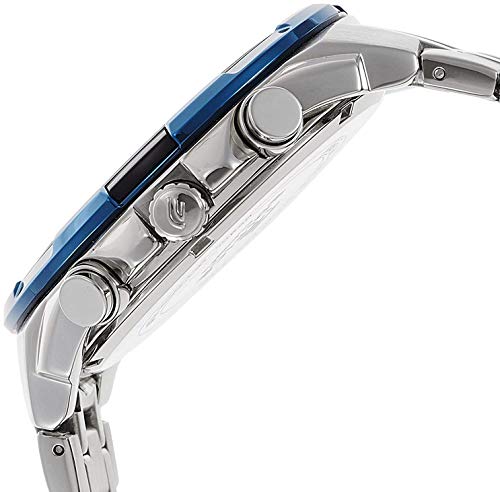 Casio Edifice Cint Steel Herren (EFR-539D-1A2VUEF, Grau/Blau). Sportliche Analoguhr mit robustem Edelstahlgehäuse, präzisem Quarzwerk und stilvollem Grau-Blau-Design – perfekt für Alltag und Abenteuer. Jetzt entdecken und Zeit elegant meistern.
