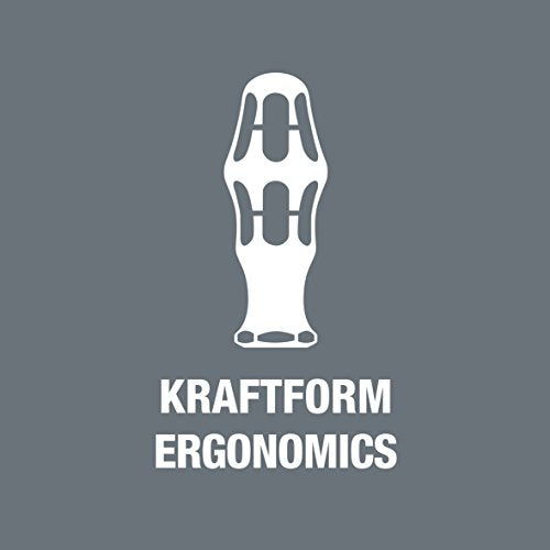 Wera Kraftform Kompakt 20 mit Tasche, 7-teilig, Schwarz-Grün, 05051021001
