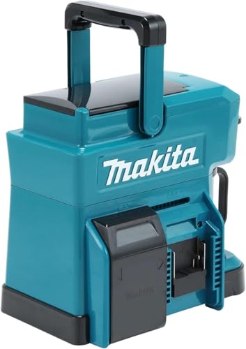 Makita DCM501Z – 18 V Akku-Kaffeemaschine für frischen Kaffee to go. Greif zu und genieße barista-tauglichen Kaffee jederzeit und überall, ganz ohne Steckdose.