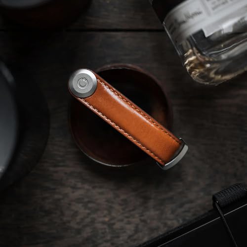 Orbitkey Premium-Leder-Schlüsselanhänger 2.0. Greif zu und verleihe deinem Schlüsselbund stilvolle Ordnung.