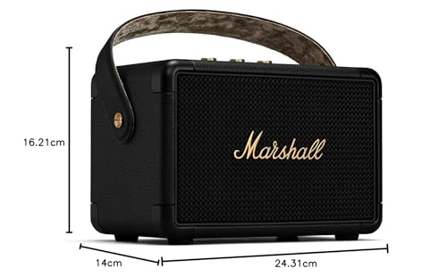 Marshall Kilburn II – Tragbarer, wasserabweisender Bluetooth-Lautsprecher. Sichere dir jetzt deinen Kilburn II und genieße legendären Marshall-Sound.