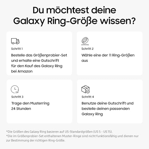 Samsung Galaxy Ring (diverse Größen, Titanium Black) – smarter Ring mit Titan-Gehäuse, Samsung Health AI, Schlaf- und Fitness-Tracking. Ultraleicht, robust und dezent tragbar im Alltag. Für alle, die Gesundheit und Technologie stilvoll verbinden wollen.