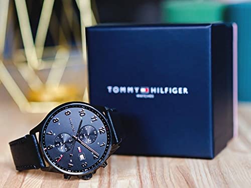 Tommy Hilfiger Multi-Zifferblatt Quarzuhr (Herren, schwarzes Lederarmband, 1791711). Markantes Multi-Zifferblatt, präzises Quarzwerk und hochwertiges Lederarmband – jetzt entdecken und deinem Look das gewisse Etwas verleihen.