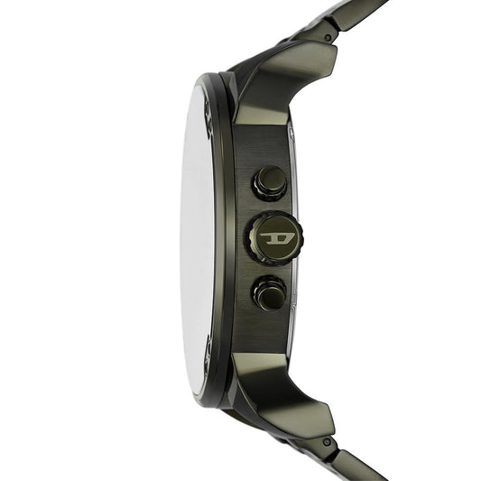 Diesel Mega Chief Analog-Quarz-Herrenuhr (DZ7485, Edelstahlarmband). Lässiger XXL-Chrono-Look mit griffigem Edelstahl-Body und zuverlässigem Quarz-Takt – perfekt für deine City-Abenteuer und stylishe Auftritte. Greif zu und rock dein Handgelenk.