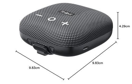 Tribit Bluetooth Portable Lautsprecher StormBox Micro 2 IP67 wasserdichte mit leistungsstarkem kabellosem Stereo-Pairing und integriertem XBass für Outdoor-Reisen und Radfahren