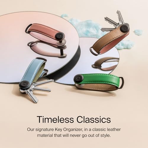 Orbitkey Premium-Leder-Schlüsselanhänger 2.0. Greif zu und verleihe deinem Schlüsselbund stilvolle Ordnung.