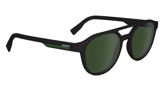 Lacoste Herren-Sonnenbrille L6008S 002 in Matte Black – stilvolles Design mit zuverlässigem UV-Schutz. Maße 53/19/145, leicht und komfortabel für täglichen Tragekomfort. Für Männer, die klassische Eleganz und klare Linien schätzen.
