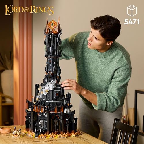 LEGO Icons Der Herr der Ringe: Barad-dûr (Set 10333). 5.471 Teile Festung mit dem leuchtendem Auge Saurons & 10 Minifiguren.