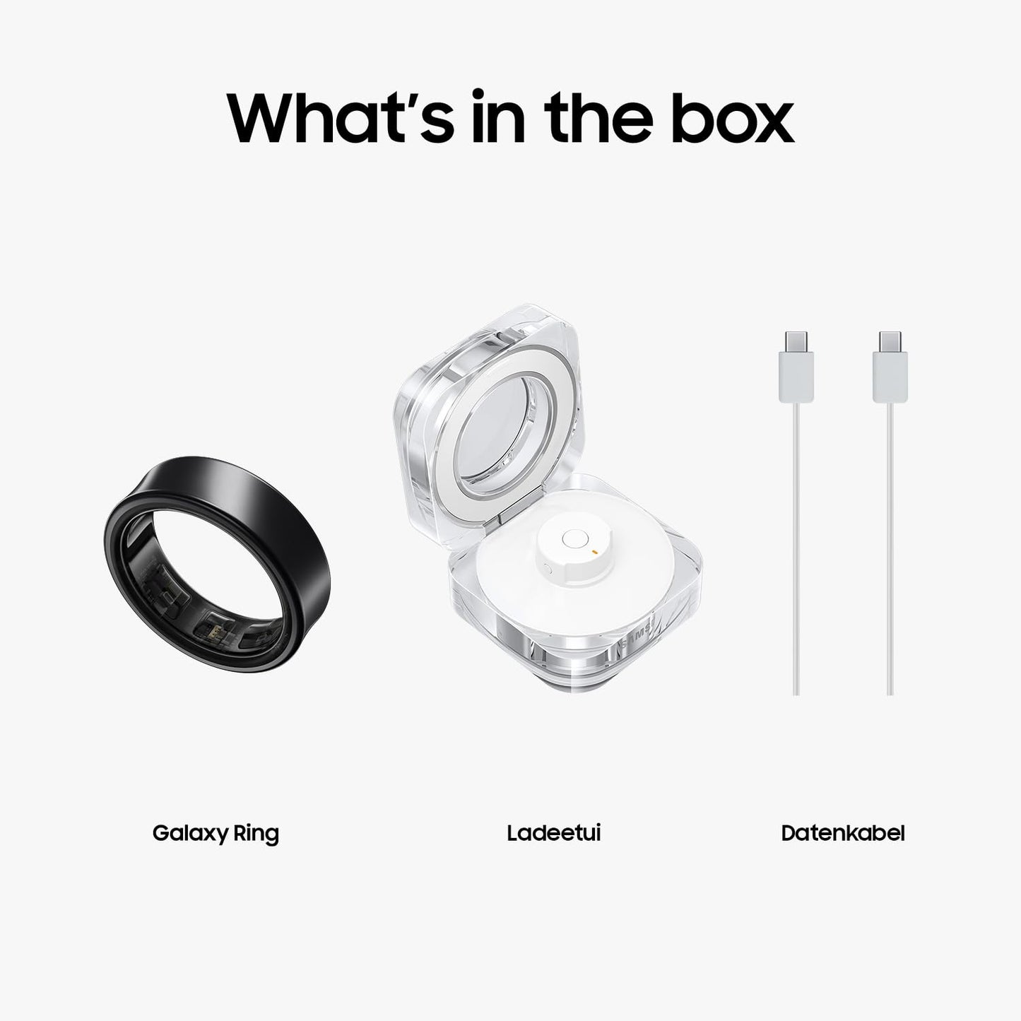 Samsung Galaxy Ring (diverse Größen, Titanium Black) – smarter Ring mit Titan-Gehäuse, Samsung Health AI, Schlaf- und Fitness-Tracking. Ultraleicht, robust und dezent tragbar im Alltag. Für alle, die Gesundheit und Technologie stilvoll verbinden wollen.