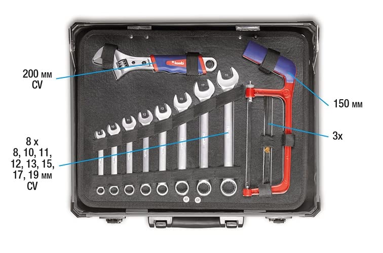 KWB 129-tlg. Werkzeugkoffer – Robuster Aluminium-Koffer für Werkstatt, Haushalt & Unterwegs Rüste dich jetzt aus und meistere jede Herausforderung!