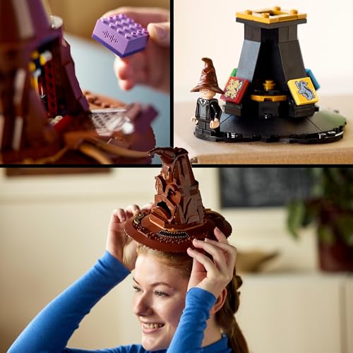 LEGO Harry Potter Der Sprechende Hut (Set 76429). 561 Teile, 31 magische Soundkombinationen & Hogwarts-Ständer mit Harry-Minifigur.