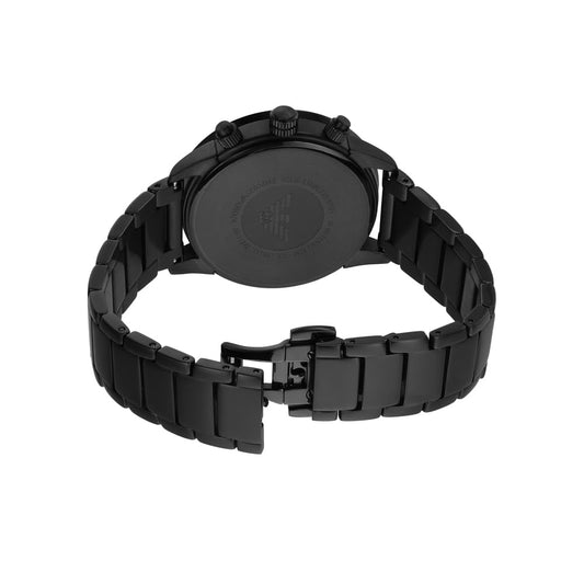 Emporio Armani AR11242 Herrenuhr (43 mm, schwarzes Edelstahlgehäuse & -armband). Moderner Chronograph mit präzisem Quarzwerk und eleganter, maskuliner Optik. Stilbewusst jeden Moment erleben.