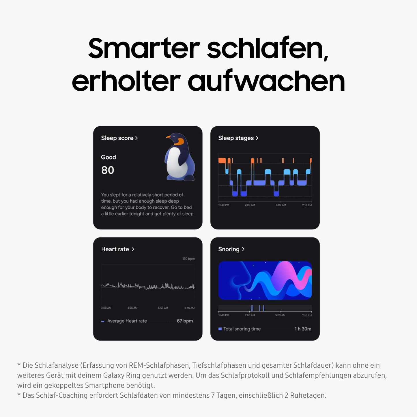 Samsung Galaxy Ring (diverse Größen, Titanium Black) – smarter Ring mit Titan-Gehäuse, Samsung Health AI, Schlaf- und Fitness-Tracking. Ultraleicht, robust und dezent tragbar im Alltag. Für alle, die Gesundheit und Technologie stilvoll verbinden wollen.