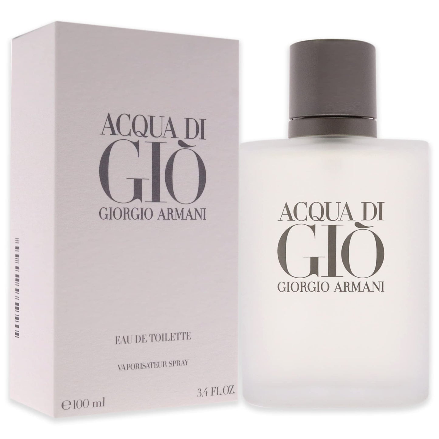 Armani Acqua di Gio Homme Eau de Toilette Spray (100 ml). Aromatisch-frischer Meeresbrisen-Citrusmix mit floraler Herznote & warmer Moschus-Holz-Tiefe für lässige Style-Ikonen.