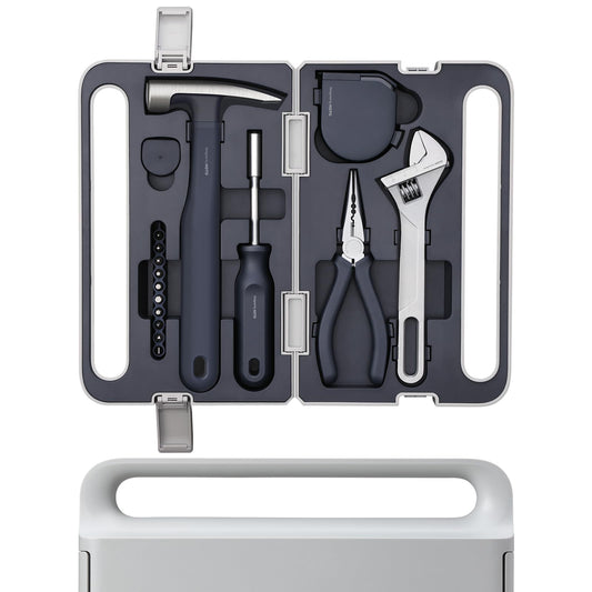 HOTO Werkzeugkoffer Gefüllt – All-in-One Handwerks-Set für Zuhause & unterwegs. Mach dich bereit für jede Reparatur.