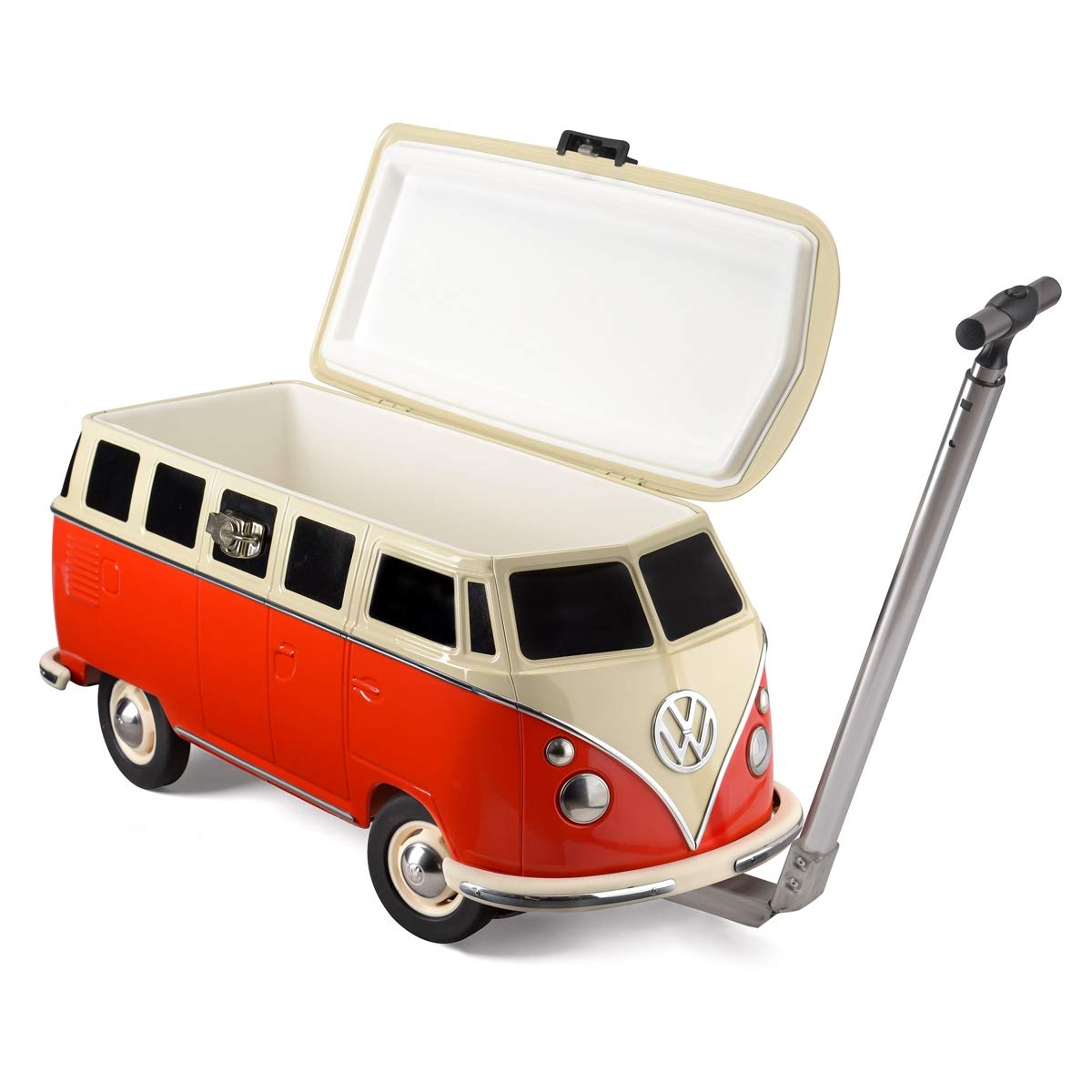 Board Masters VW Collection T1 Bulli Kühlbox. 26 L fahrbarer Kühlwagen im Classic Bus Design