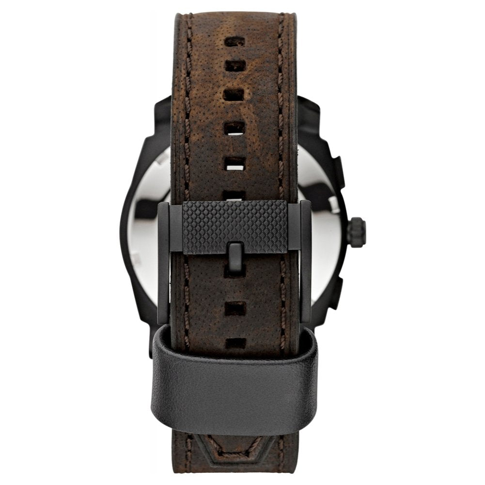 Fossil Machine Chronograph für Herren (42 mm, schwarz & braun, Edelstahl- oder Lederarmband). Robustes Gehäuse trifft präzises Chronographenwerk – stylisch, vielseitig und bereit für jedes Abenteuer. Jetzt entdecken und deinen Look upgraden.