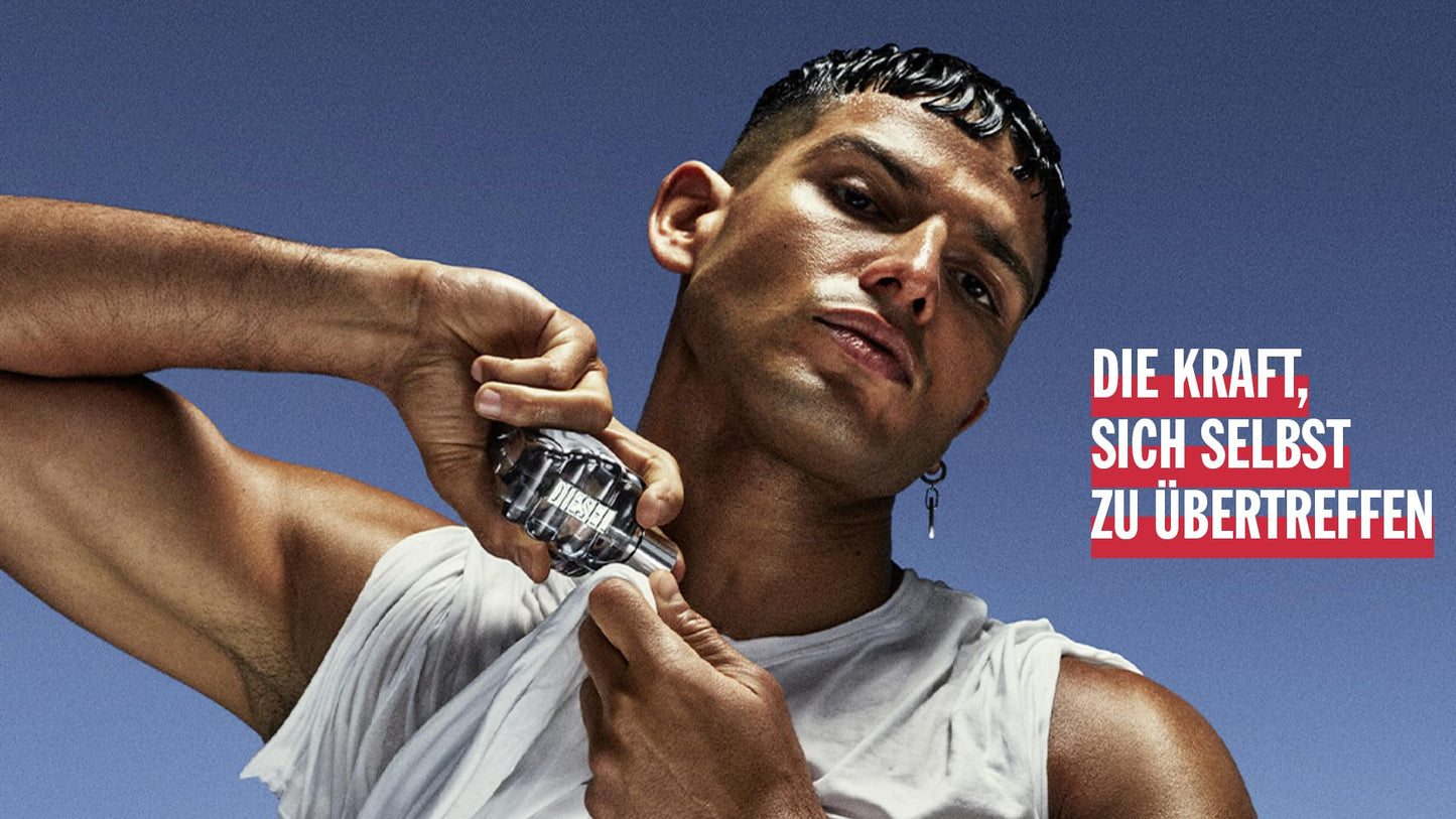 Diesel Only The Brave Eau de Toilette Spray (125 ml). Zitrusfrischer Zitronen- & Wacholderkick mit kraftvoller Bernsteinholz- und Patchouli-Tiefe.