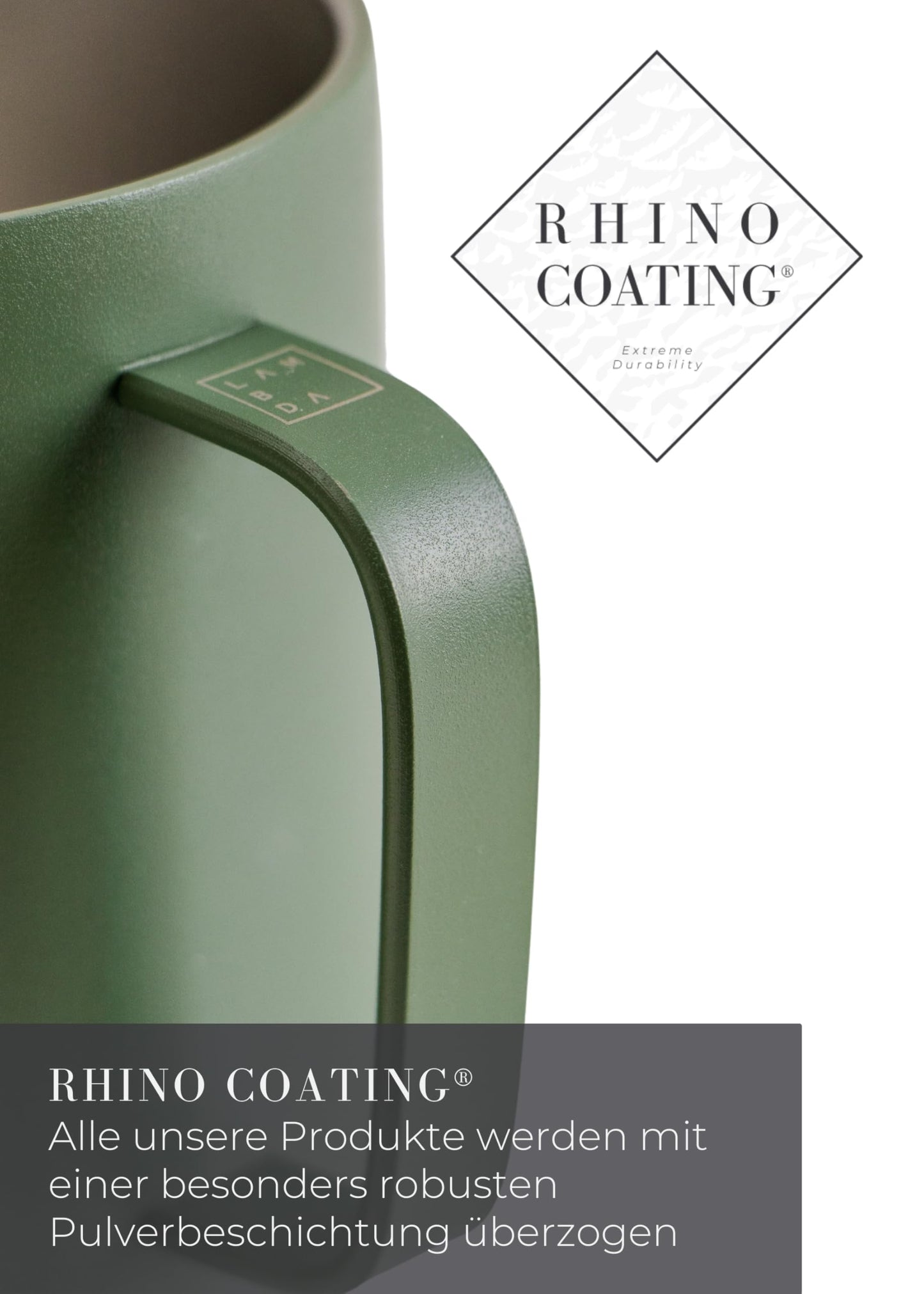 Lambda Coffee® CALDERA French Press (1 L) aus doppelwandigem Edelstahl in Moss Green – für bis zu 5 Tassen. Hält Kaffee lange warm und überzeugt mit stilvollem Design. Robuster Kaffeebereiter für echten Genuss und moderne Küchen.