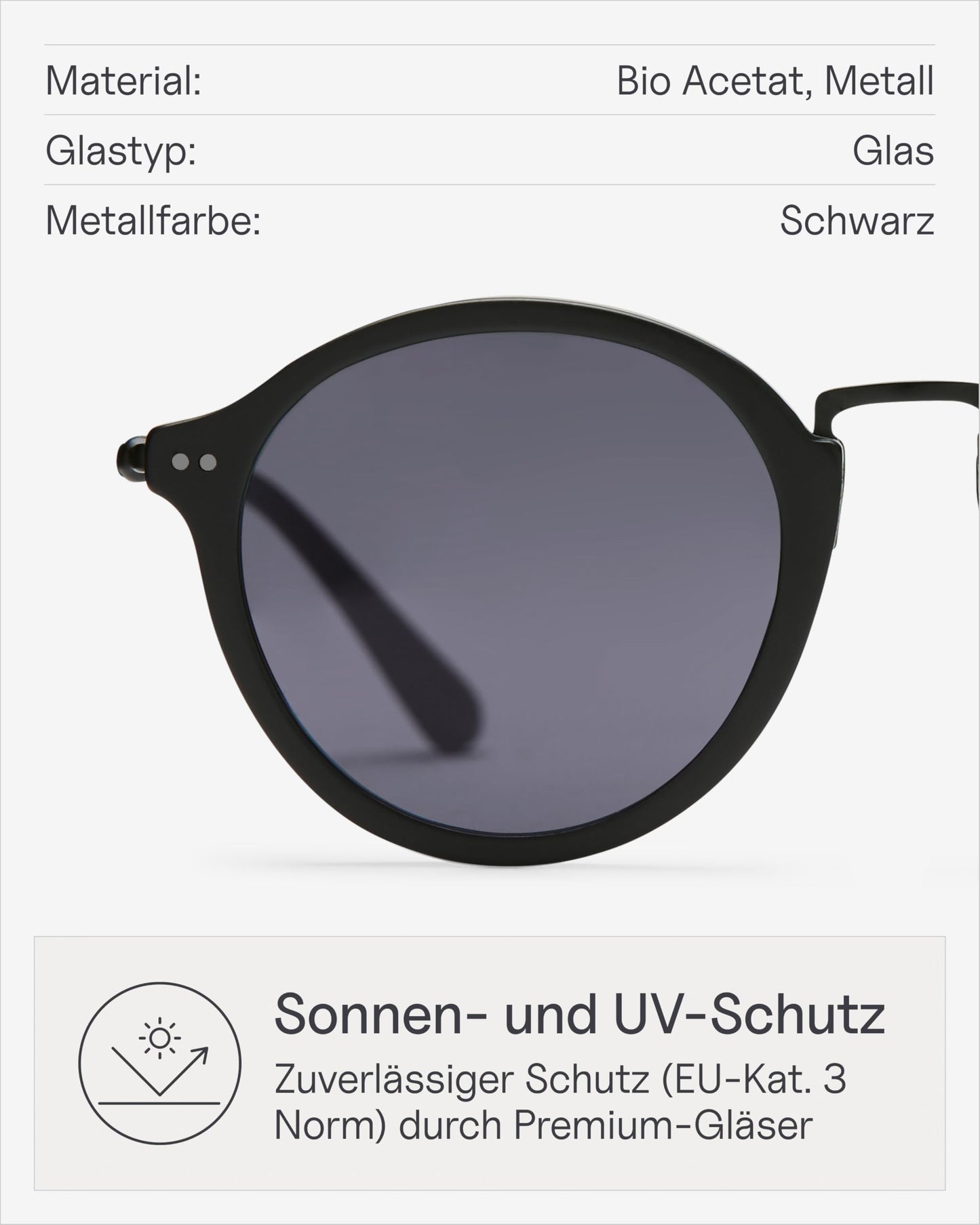 Kapten & Son Sonnenbrille Maui Summernight. Stylischer UV-Schutz für Alltag & Reisen.