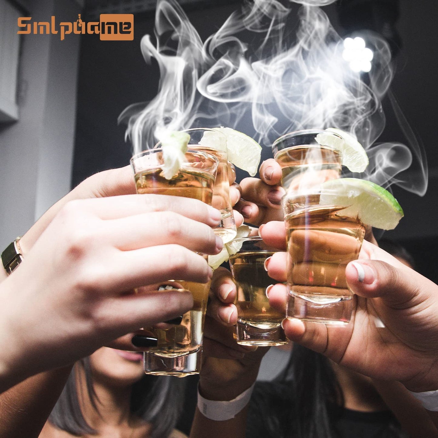Cocktail Smoker Set mit Taschenlampe, altmodisches Whiskey-Getränke-Smoker-Set mit Vier Arten von Holzspänen, Geschenk für Vater, Ehemann und Cocktail-Liebhaber (kein Butan)