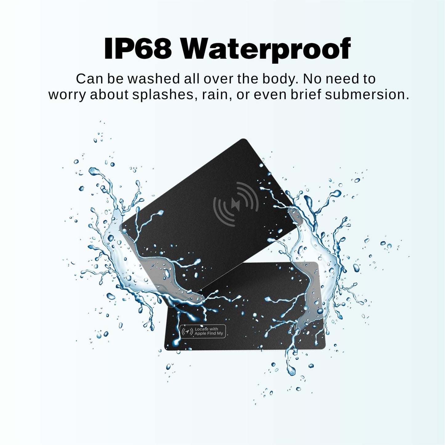 Reyke Geldbörsen-Tracker-Karte – ultradünn, wiederaufladbar und kompatibel mit Apple „Find My“ (nur iOS). Ideal zum Auffinden von Geldbörsen, Reisepässen, Gepäck oder Handys. Smarte Ortungslösung im Kreditkartenformat für unterwegs.