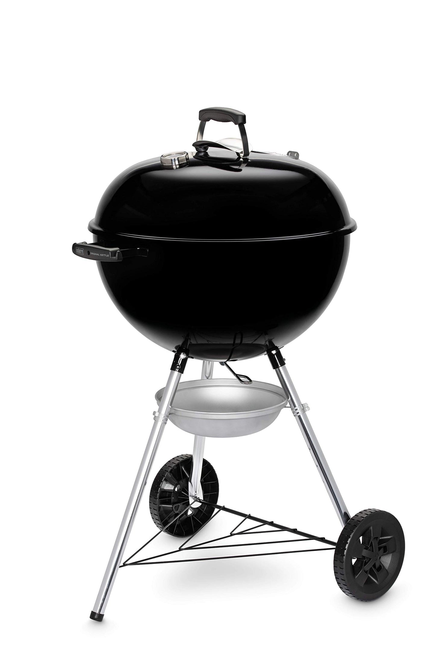 Weber Original Kettle Holzkohlegrill Ø 57 cm mit porzellanemailliertem Deckel und Kessel, integriertem Thermometer und One-Touch-Reinigungssystem. Klassiker mit viel Grillfläche und ikonischem Design. Für authentisches BBQ in bewährter Weber-Qualität.
