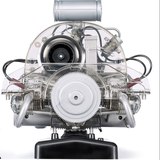 FRANZIS 67152 VW T1 Bulli Boxermotor – originalgetreuer 4-Zylinder-Motorbausatz im Maßstab 1:4 mit beweglichen Teilen und Soundmodul. Inklusive Anleitung und 94-seitigem Begleitbuch. Für Technikfans und Bulli-Liebhaber mit Sinn fürs Detail.