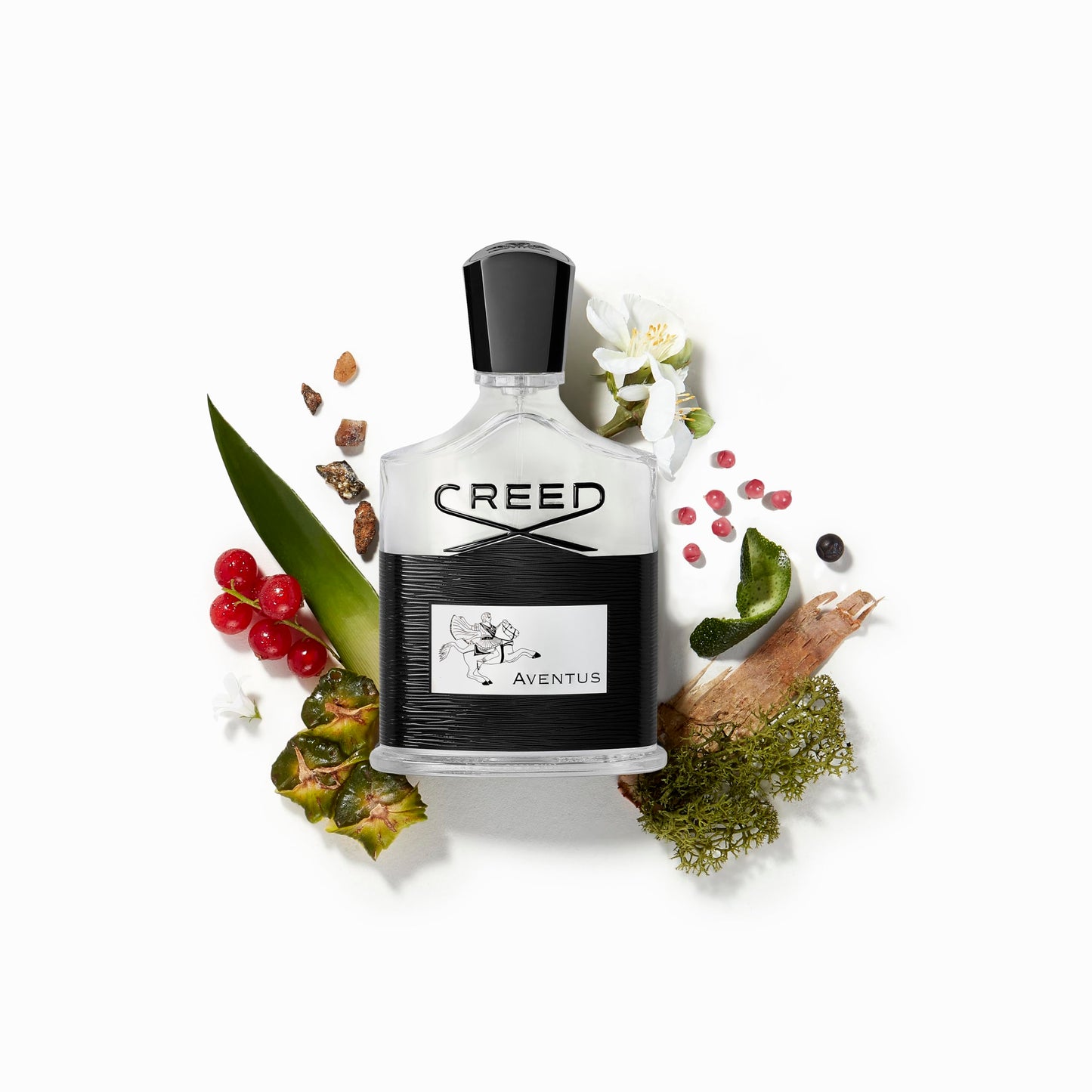 Creed Aventus Homme Eau de Parfum Spray (50 ml). Fruchtig frischer Ananas-Apfel-Boost & würzig-elegante Tiefe.