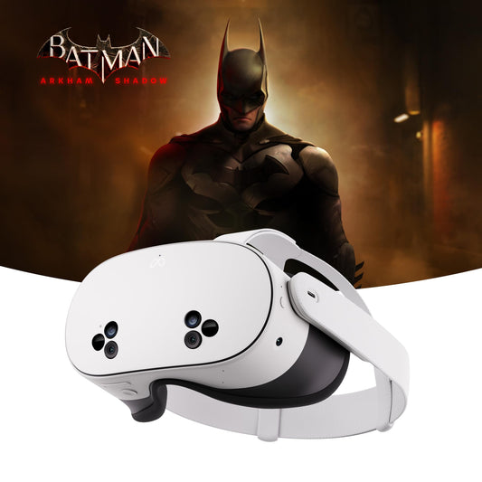 Meta Quest 3S 128 GB mit Batman: Arkham Shadow und 3 Monaten Meta Quest+ Probeabo. All-in-One-VR-Headset mit hochauflösendem Display, sattem Sound und präzisem Tracking. Für immersives Gaming ohne zusätzlichen PC oder Konsole.