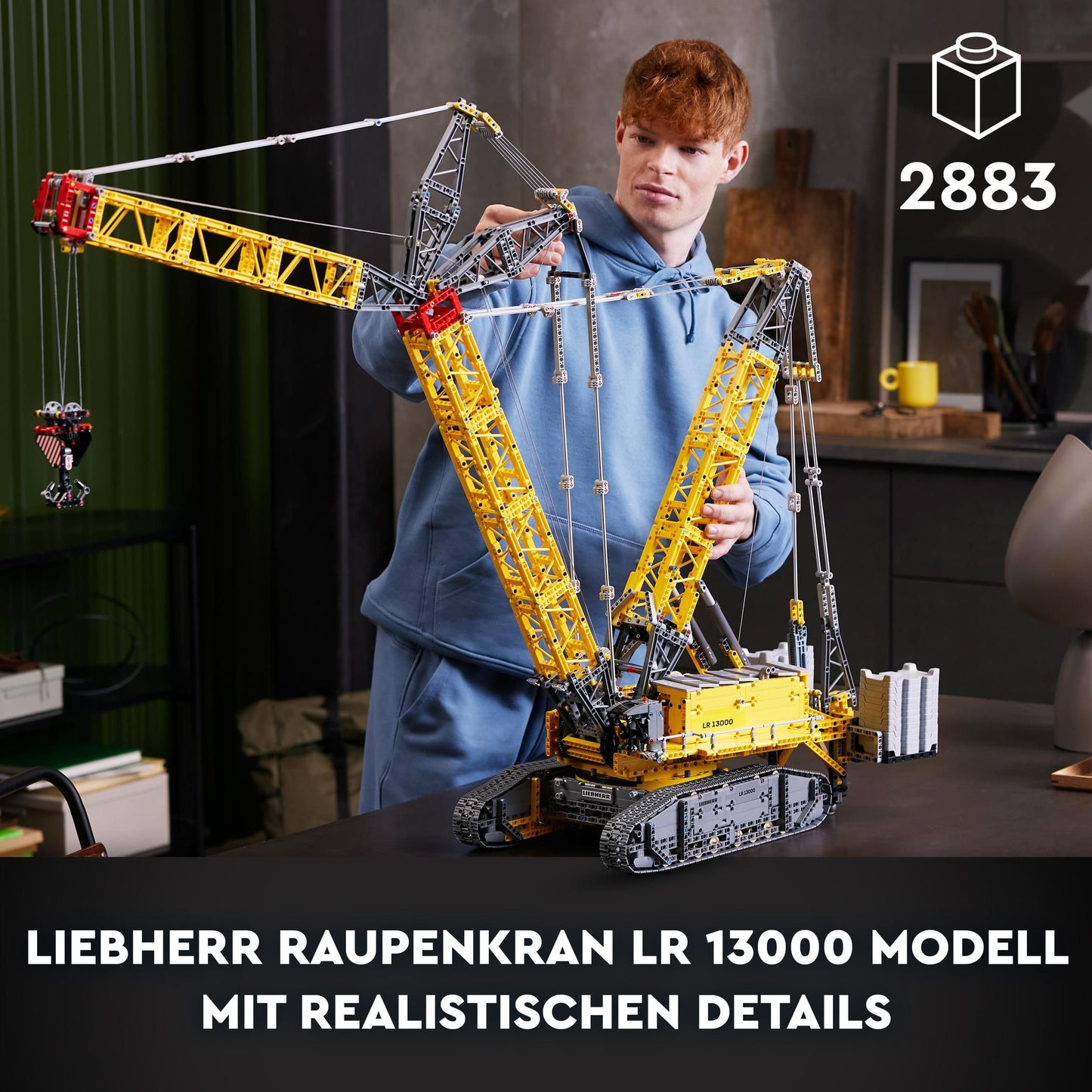 LEGO Liebherr LR 13000 Raupenkran (Set 42146). 2.883 Teile – XXL-Baustellen-Gigant für Technikfans.