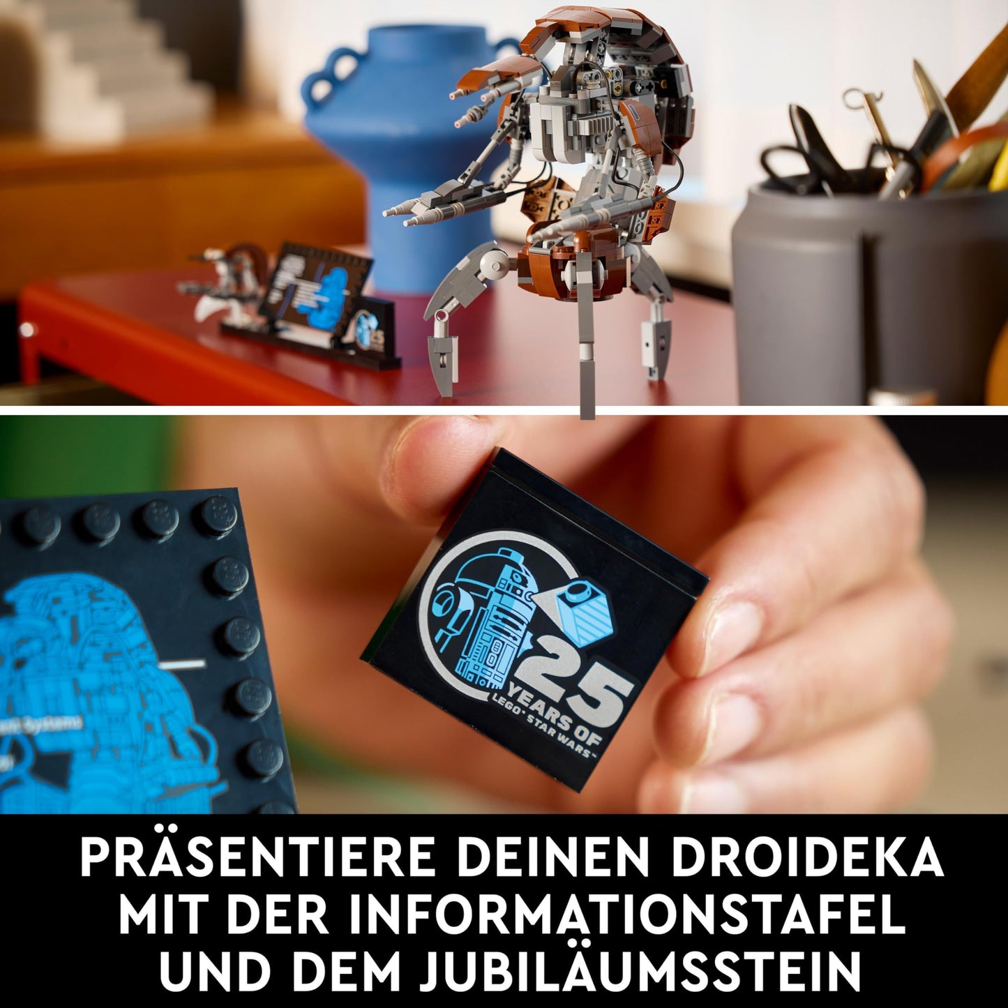 LEGO Star Wars Droideka (Set 75381). 583 Teile Kampf-Droide mit Jubiläumsdetails zum, ideal zum Ausstellen.