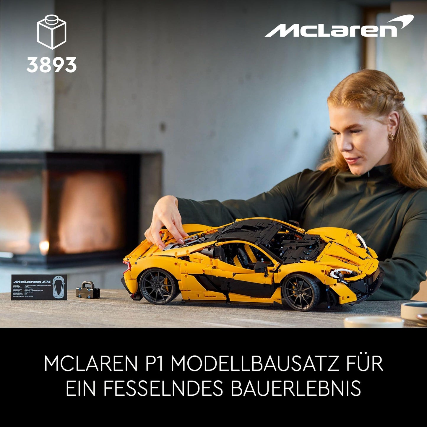LEGO McLaren P1 (Set 42172). 3.893 Teile – Hypercar-Modell für echte Technikliebhaber.