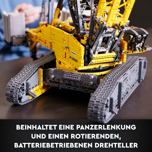 LEGO Liebherr LR 13000 Raupenkran (Set 42146). 2.883 Teile – XXL-Baustellen-Gigant für Technikfans.