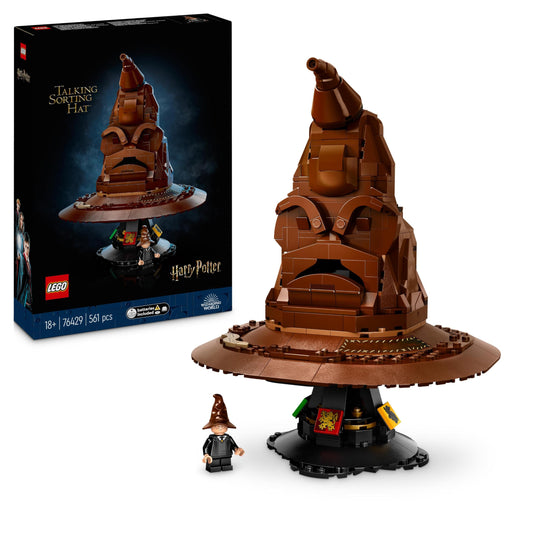 LEGO Harry Potter Der Sprechende Hut (Set 76429). 561 Teile, 31 magische Soundkombinationen & Hogwarts-Ständer mit Harry-Minifigur.