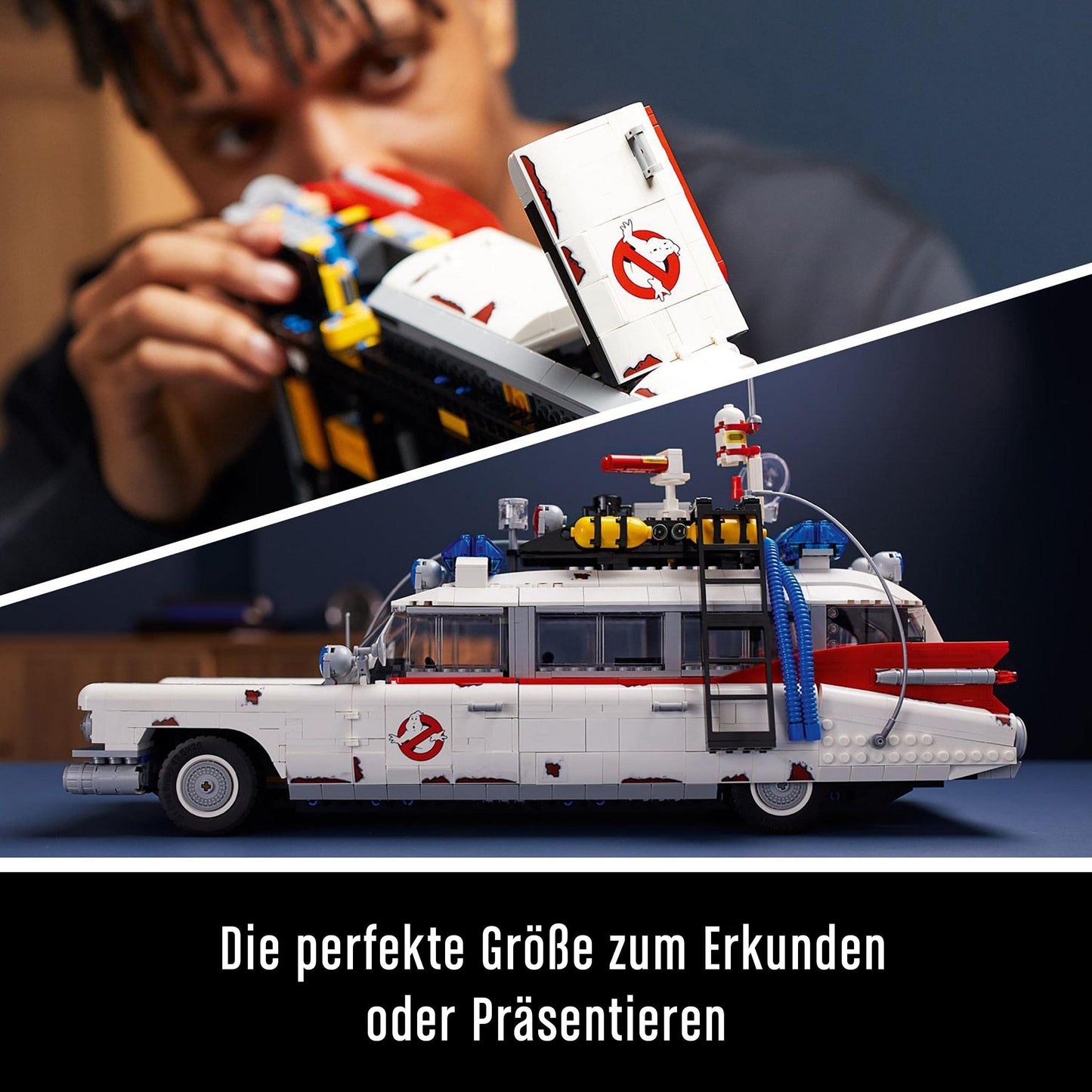 LEGO Ghostbusters ECTO-1 (Set 10274). 2.352 Teile Cadillac-Modell mit Geisterfalle, Schwenksitz & paranormaler Ausrüstung.