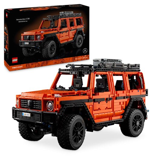 LEGO Technic Mercedes-Benz G 500 (Set 42177). 2.891 Teile Offroad-Ikone mit Federung, Differenzialsperren & Reihensechszylinder.