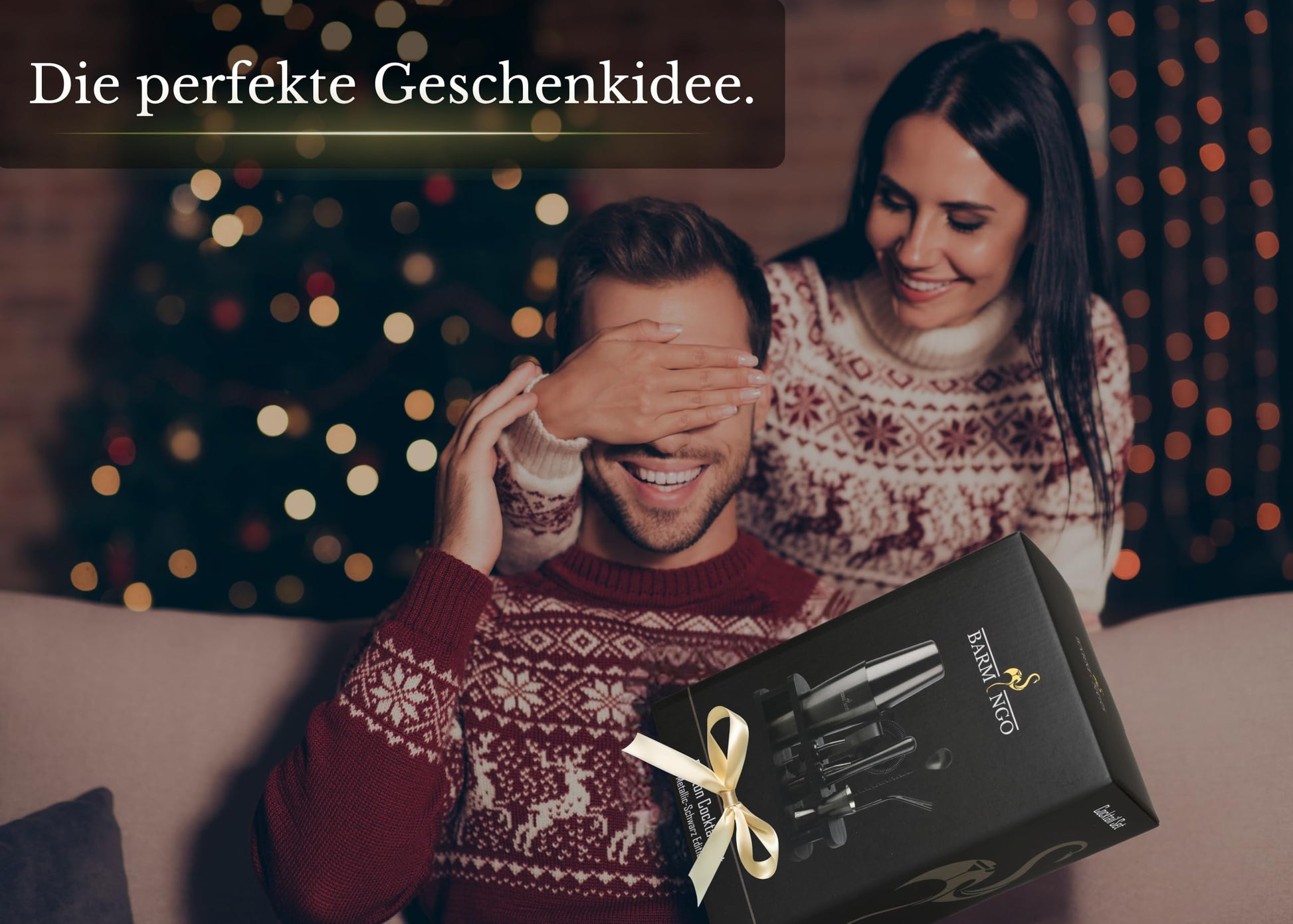 Cocktailshaker-Set von Barmingo als Geschenk verpackt – ideales Barkeeper-Geschenk