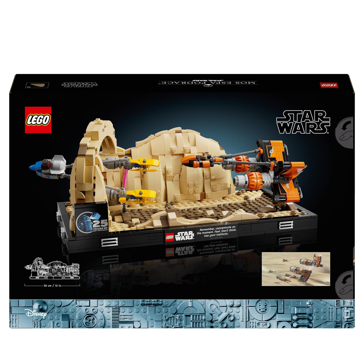 LEGO Star Wars Mos Espa Podrace Diorama (Set 75380). 718 Teile Szene aus Episode I mit Anakin und Sebulba.