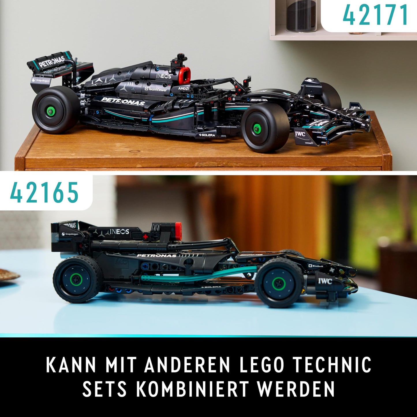 LEGO Mercedes-AMG F1 W14 (Set 42171). 1.642 Teile – Formel 1 Technic Modellauto.
