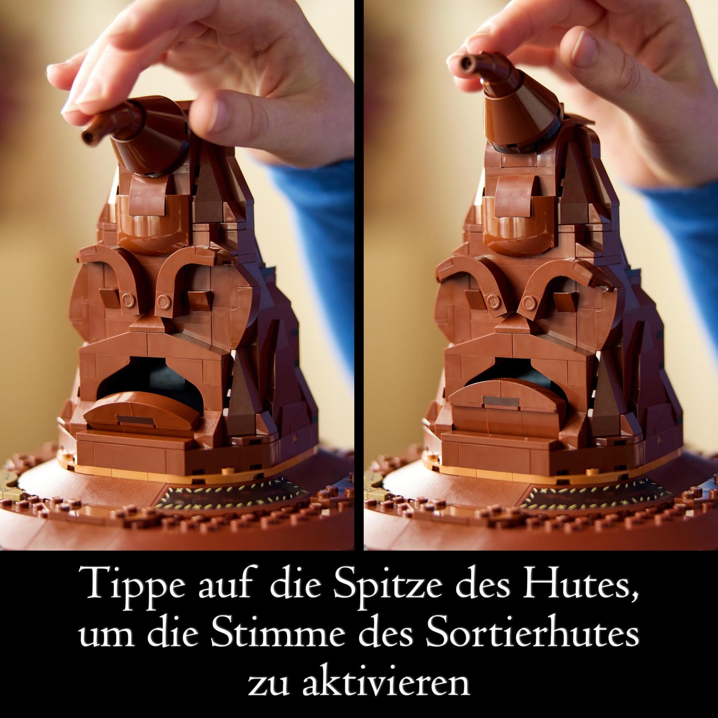 LEGO Harry Potter Der Sprechende Hut (Set 76429). 561 Teile, 31 magische Soundkombinationen & Hogwarts-Ständer mit Harry-Minifigur.