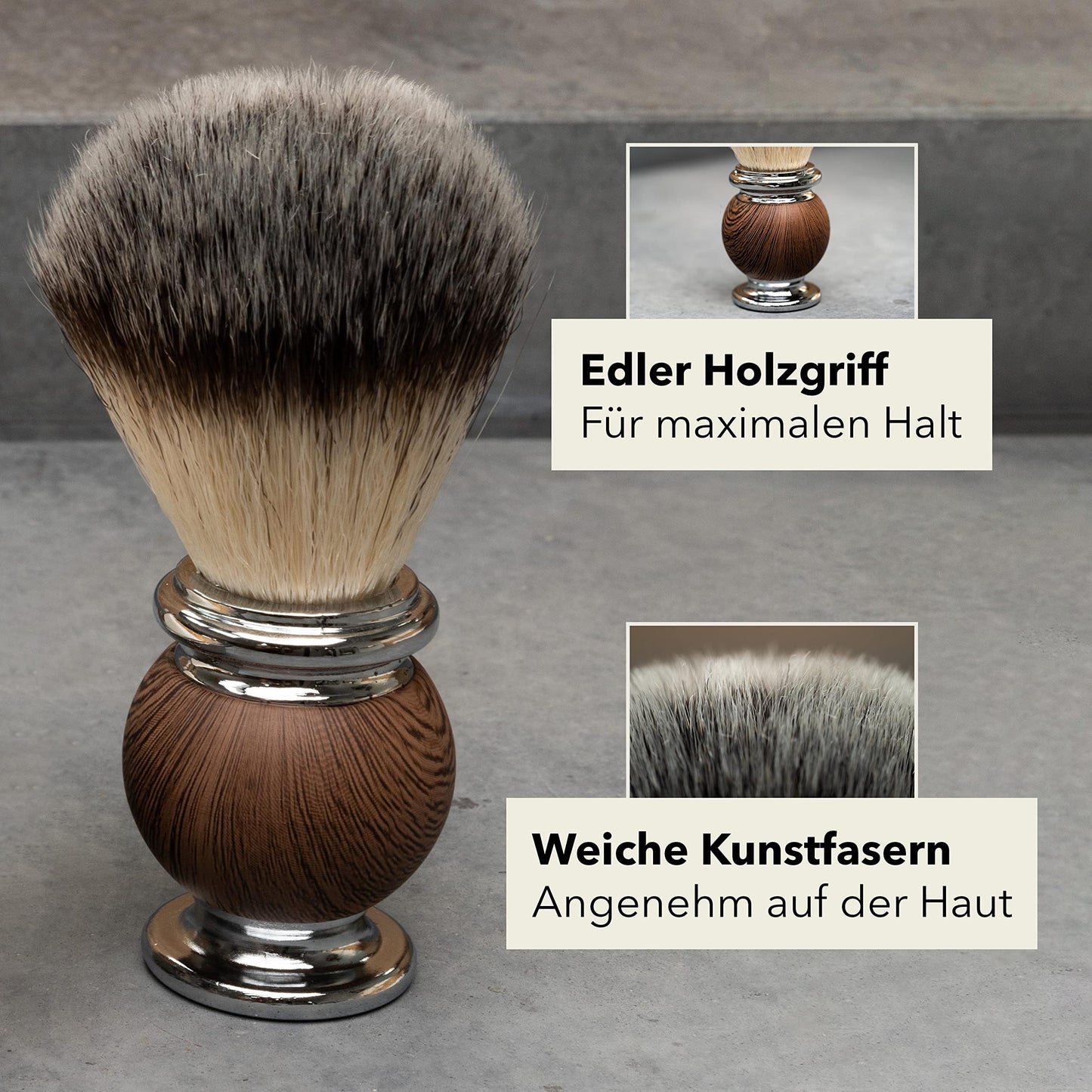 Störtebekker® Premium Rasierhobel-Set für Herren im handgefertigten Lederetui – inkl. Rasierpinsel, Edelstahl-Rasierschale, Rasierseife, Alaunstein und Klingen. Hochwertiges Bartpflege-Set für klassische Nassrasur mit Stil.