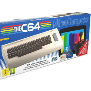 The C64 „Maxi". Heimcomputer im Original-Look des Commodore 64 mit USB, HDMI und 64 vorinstallierten Spielen. Für echtes Retro-Feeling mit moderner Technik. Ohne Netzteil, kompatibel mit gängigen USB-Stromquellen.