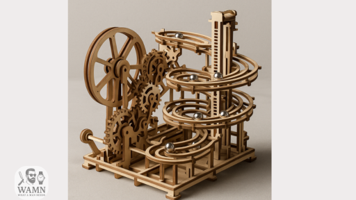 ROKR-Holz‑Murmelbahn für Erwachsene