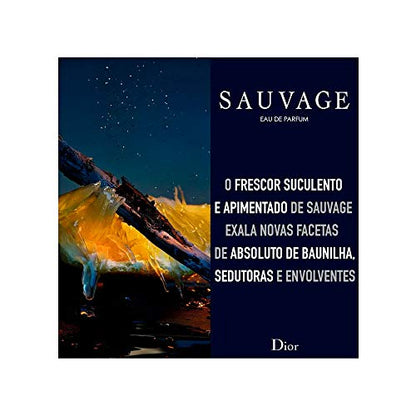 Christian Dior Sauvage Eau de Parfum Spray (100 ml). Frisch-scharfer Kalabrische Bergamotte-Pfeffer-Kick mit aromatisch-würzigem Lavendel-Herz & sinnlich-ambroxaniger Basis.