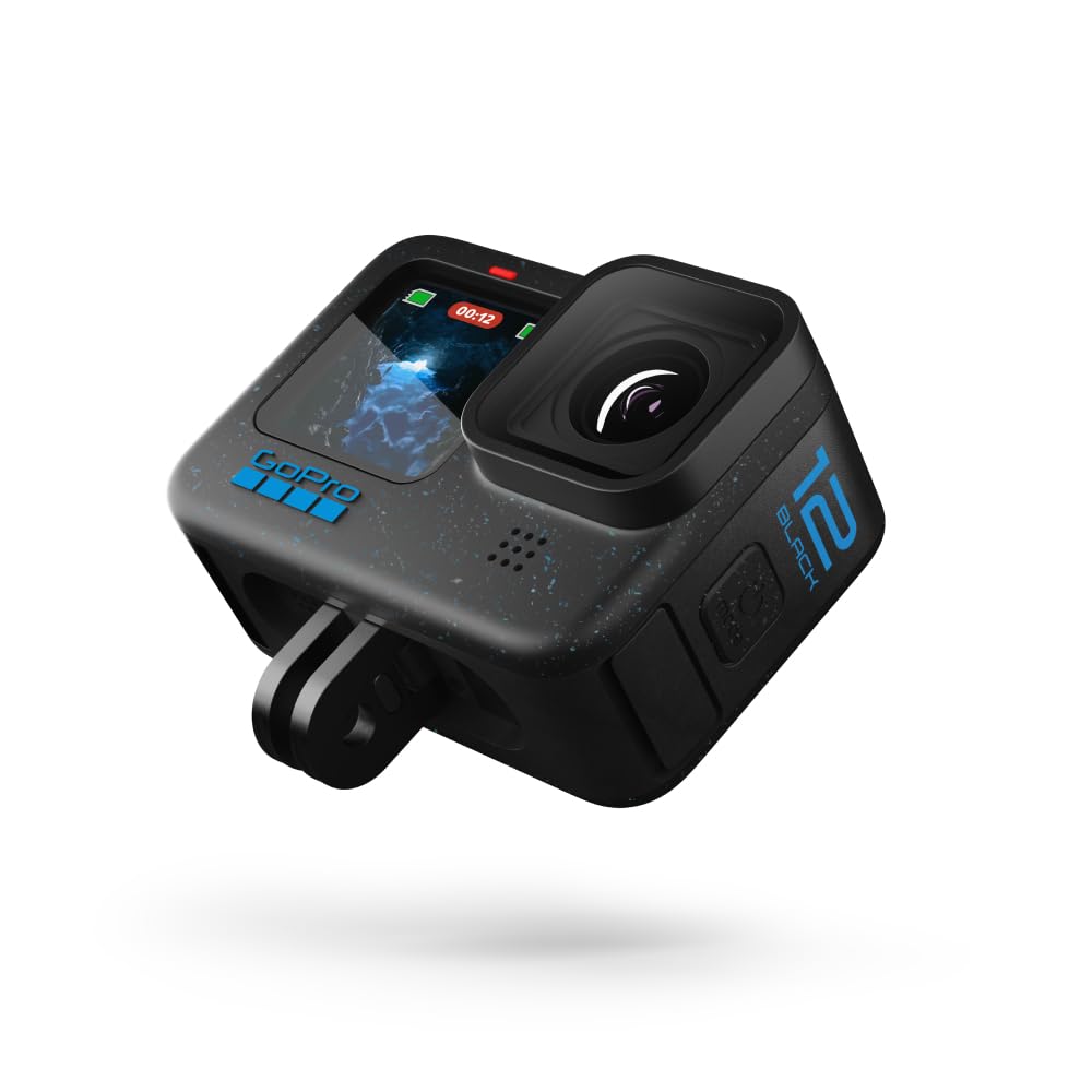 GoPro HERO12 Black. Wasserdichte Action-Kamera mit 27 MP & Ultra-Stabilisierung. Erlebe grenzenlose Abenteuer und halte jeden Moment in atemberaubender Detailtreue fest.