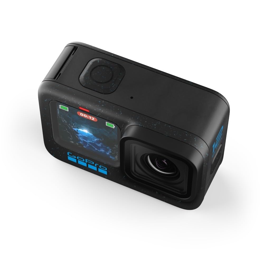 GoPro HERO12 Black. Wasserdichte Action-Kamera mit 27 MP & Ultra-Stabilisierung. Erlebe grenzenlose Abenteuer und halte jeden Moment in atemberaubender Detailtreue fest.