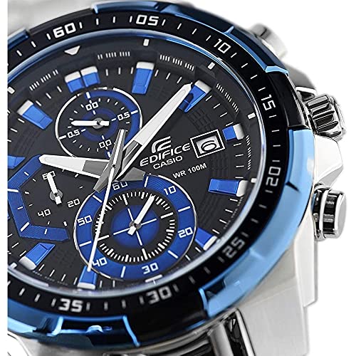 Casio Edifice Cint Steel Herren (EFR-539D-1A2VUEF, Grau/Blau). Sportliche Analoguhr mit robustem Edelstahlgehäuse, präzisem Quarzwerk und stilvollem Grau-Blau-Design – perfekt für Alltag und Abenteuer. Jetzt entdecken und Zeit elegant meistern.