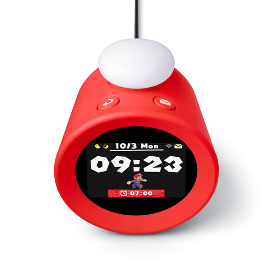 Nintendo Sound Clock: Alarmo – stylische Tischuhr im Retro-Design mit kultigen Nintendo-Sounds. Weckt mit ikonischen Tönen aus Super Mario & Co. und bringt Gamer-Charme auf jeden Schreibtisch. Für Fans mit Sinn für Stil und Nostalgie.